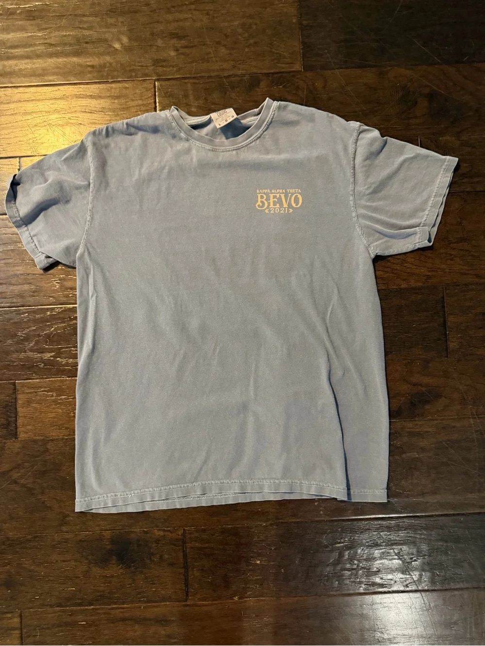 Theta Sorority Date Party Vintage Comfort Colors Blue Tee western Country